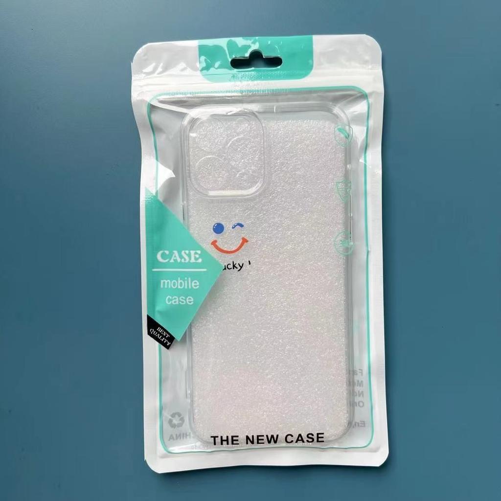 Чехол для мобильного телефона Shilai Run, подходящий для IPhone16promax, прозрачный, для пары, креативная роспись, 15/14, защитный чехол