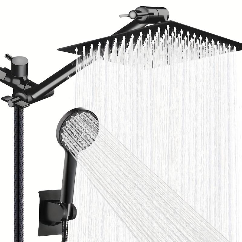 Хромированный скрытый душевой набор из нержавеющей стали под давлением для ванной с удлиненным рычагом, верхний душ для унитаза