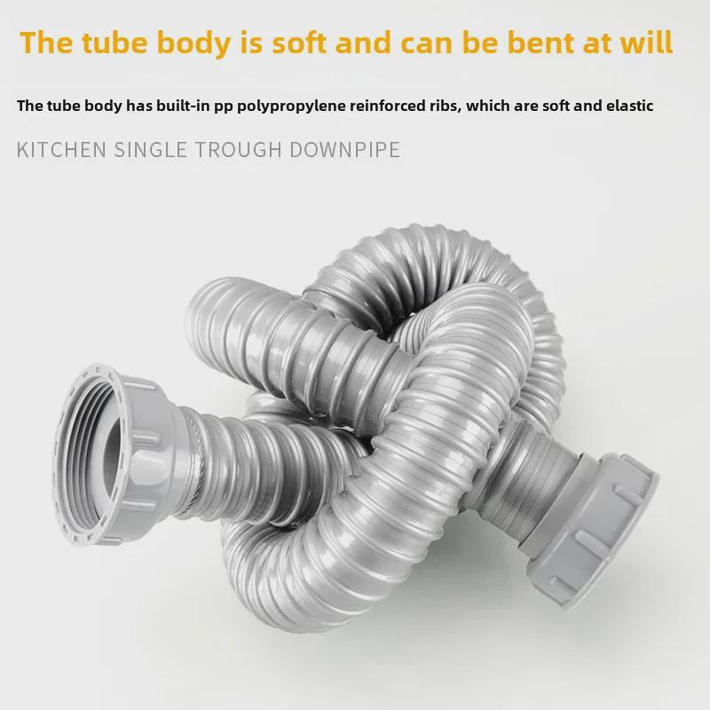 Double Sink Drain Pipe Hose Extension for Kitchen Basin