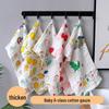 Baby Soft Cotton Gauze Bib & Towel Set - Newborn Feeding & Handkerchief