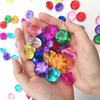 100Pcs Clear Acrylic Diamonds 25mm Wedding Table Scatters Gemstones Confetti for Vase Fillers,Floral Decor,Bridal Shower Decorations,Home Centerpieces