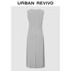 UR Женское плиссированное облегающее платье без рукавов