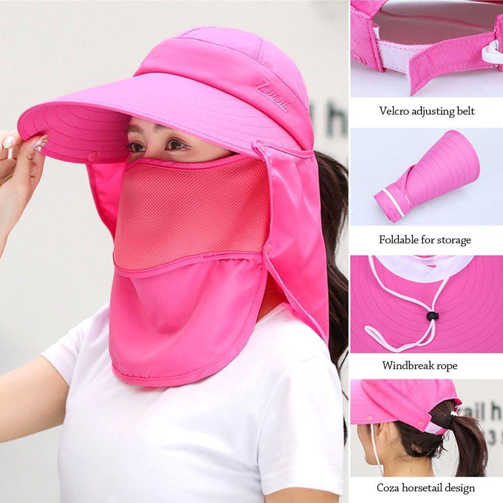 Anti-uv Tea Picking Cap UV Protection Shade Hat Breathable Beach Cap Summer