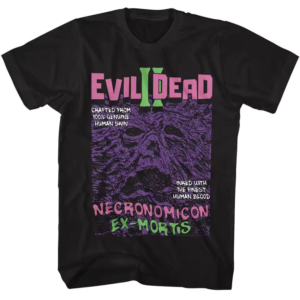 horror movie Evil Dead II graphics 100%Cotton unisex shirt 2026 Summer New Men's fashion Y2k Short sleeve classic retro Tshirt