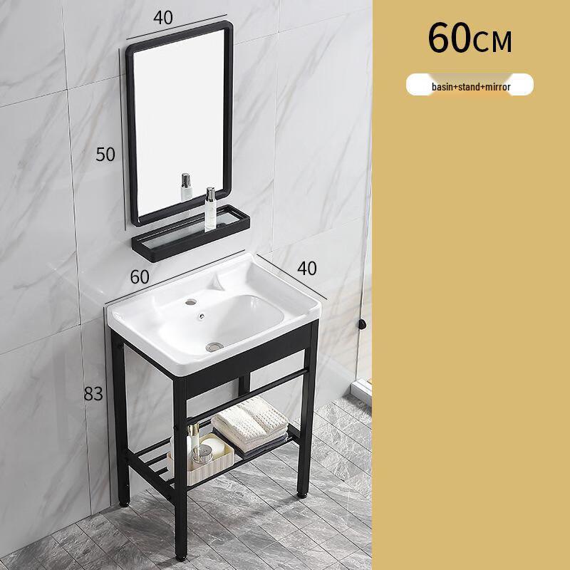 XONYSHI Ceramic Pedestal Wash Basin Set