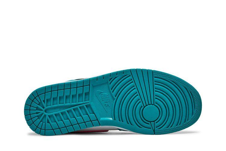 Men's Sneakers Jordan 1 Mid South Beach Turbo Green/Black-Hyper Pink-Orange Peel