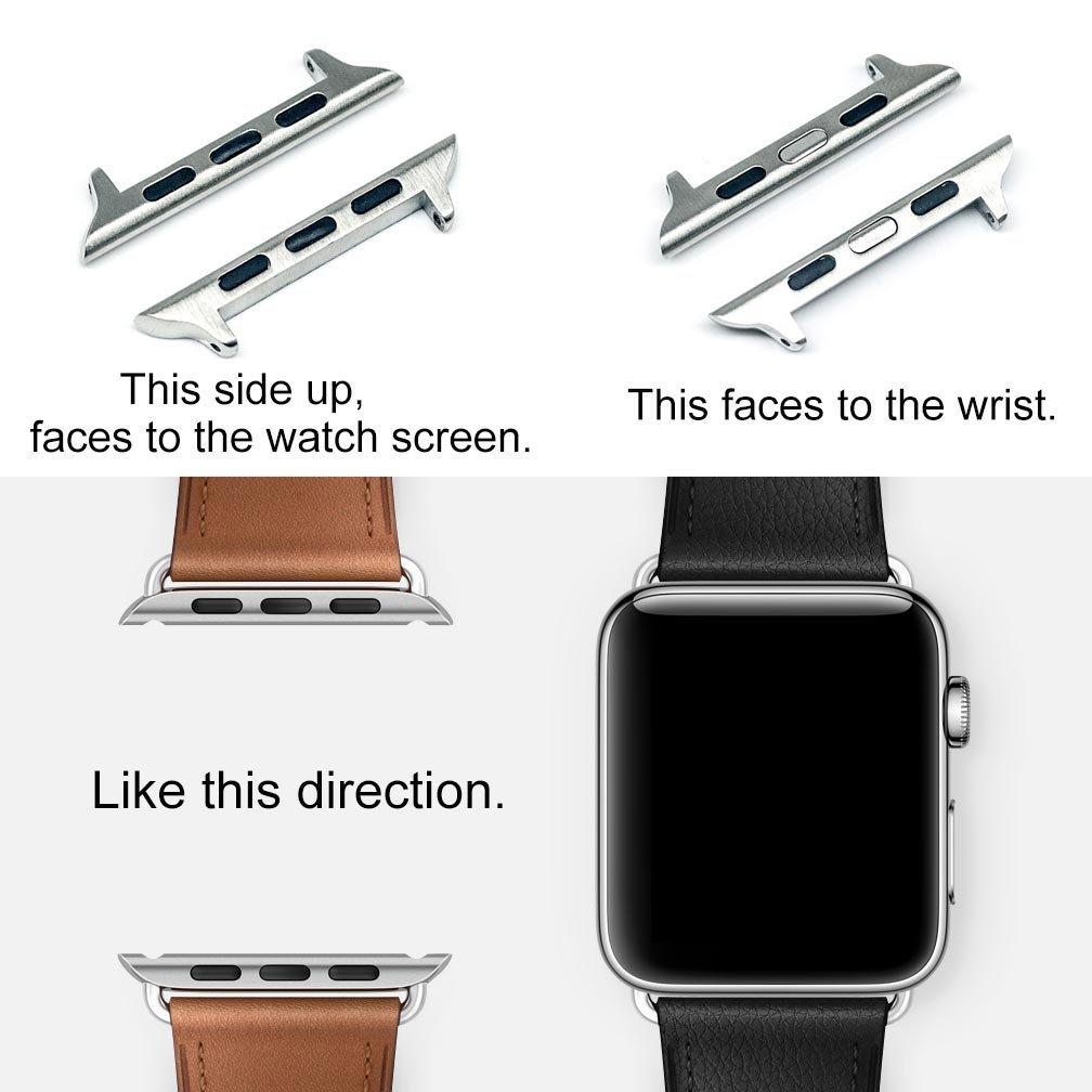 Адаптер для Apple Watch Ultra 8 7 6 5 4 se 49 мм 45 мм 44 мм 41 мм 40 мм адаптер для ремешка Соединитель из нержавеющей стали Аксессуары для iWatch