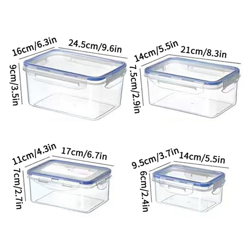 550/1000/1500/2500 мл Контейнер для хранения продуктов в холодильнике с пластиковой крышкой Контейнер для сохранения свежести продуктов Ланч-бокс для пикника