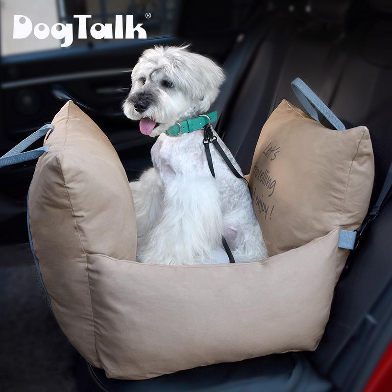 Собачья будка в машину с оригинальным рисунком вышивки медведя, многофункциональное гнездо для автомобиля, мальтийский йоркширский медведь, плюшевый кот, собачье автокресло