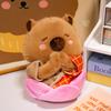 Capybara Cute Cartoon Buddha Popcorn Fries Plush Toy Girls Children Holiday Gift