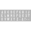 Pochoir 15 x 40 cm Alphabet n°3