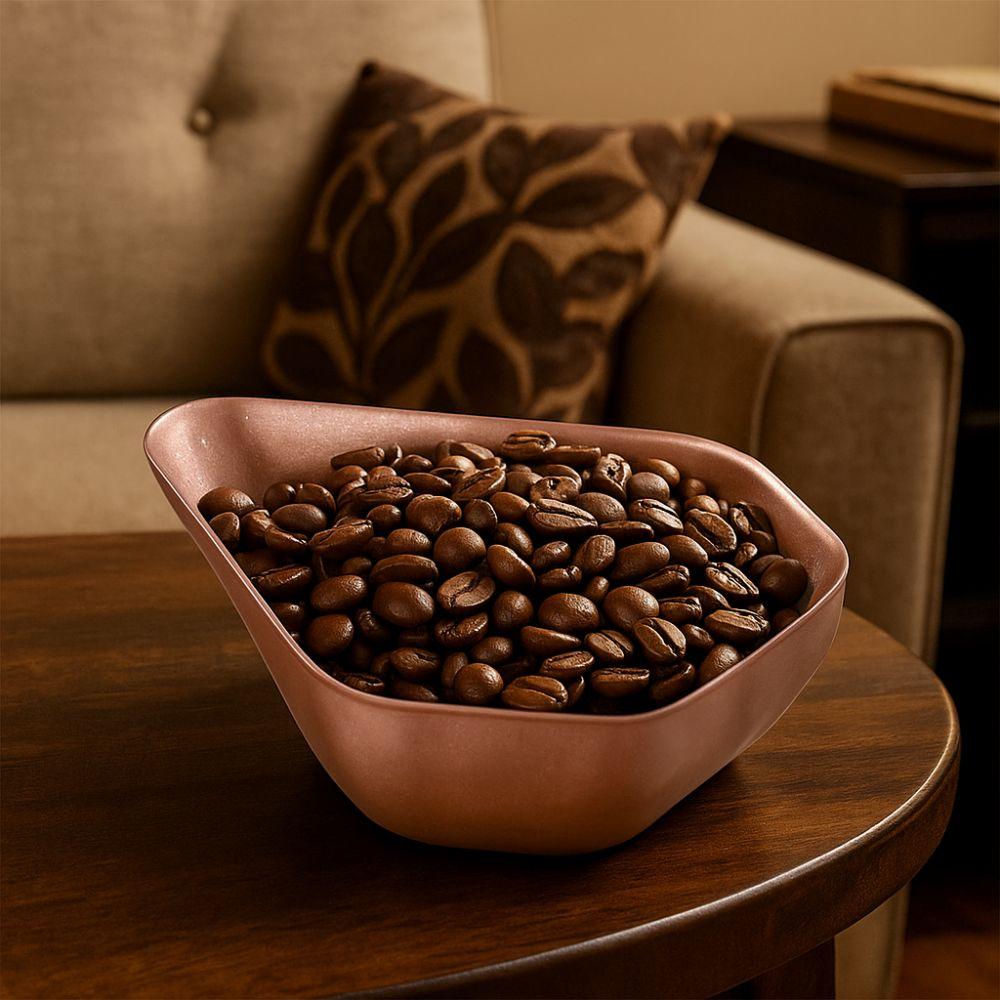 Stainless Steel Coffee Bean Dosing Cup Retro Wear-resistant Coffee Bean Scoop Smooth Surface Stackable Bean Weighing Tray