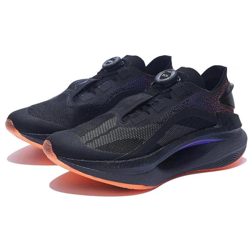 Li Ning Absolute Shadow Cushioning Non-Slip Breathable Rebound Low-Top Running Shoes Men Running Shoes Black Purple ARRS001-14