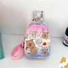 2025 Winter New Children's Bag Cartoon Pattern One Shoulder Crossbody Breast Bag Fashion Baby Play Storage Bag