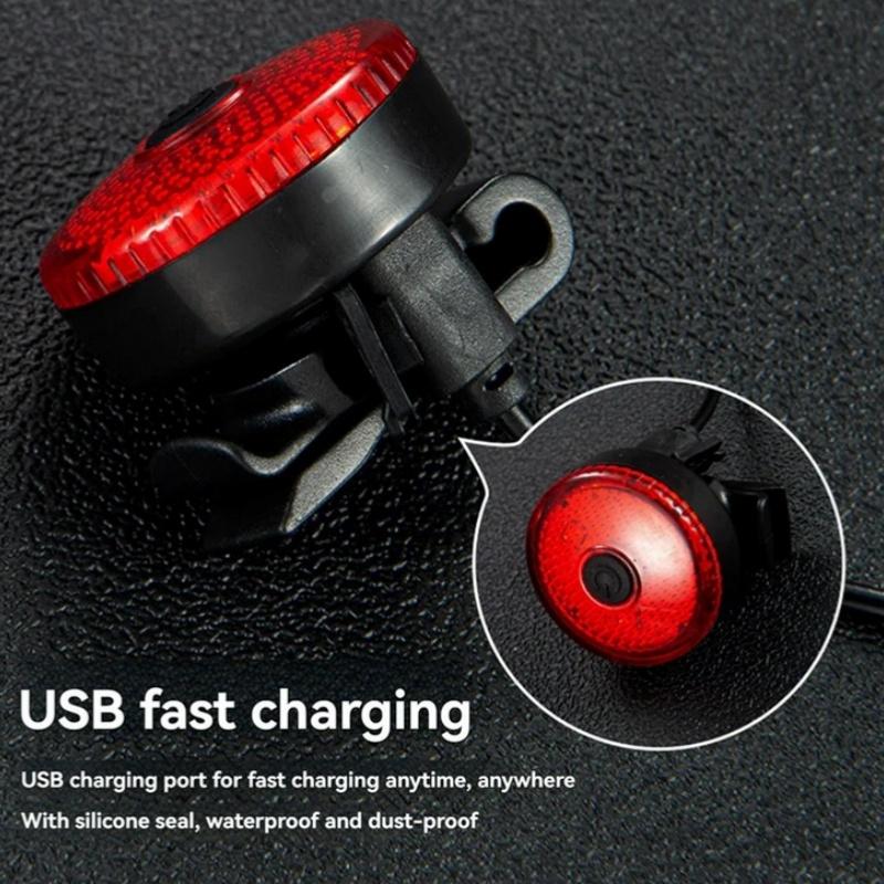 Мини-задний фонарь для ночной езды на велосипеде USB-зарядка Велосипедный фонарь Велосипедная лампа Светодиодный передний и задний фонарь Велосипедные аксессуары