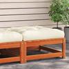 VidaXL Garden Footrest with Cushion, Coffee Table, Stool, Outdoor Patio Backyard Terrace Furniture, Wood 838098
