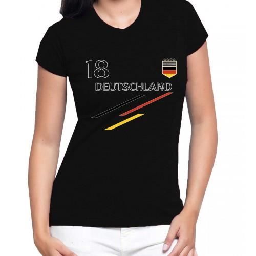 Tee shirt foot femme Allemagne noir - XL - Noir