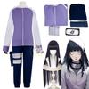 Anime Hyuga Hinata Cosplay Costume Wig Sweatshirt Pants Fishnet High Leg Pouch Cos Convention Daily Use Gift