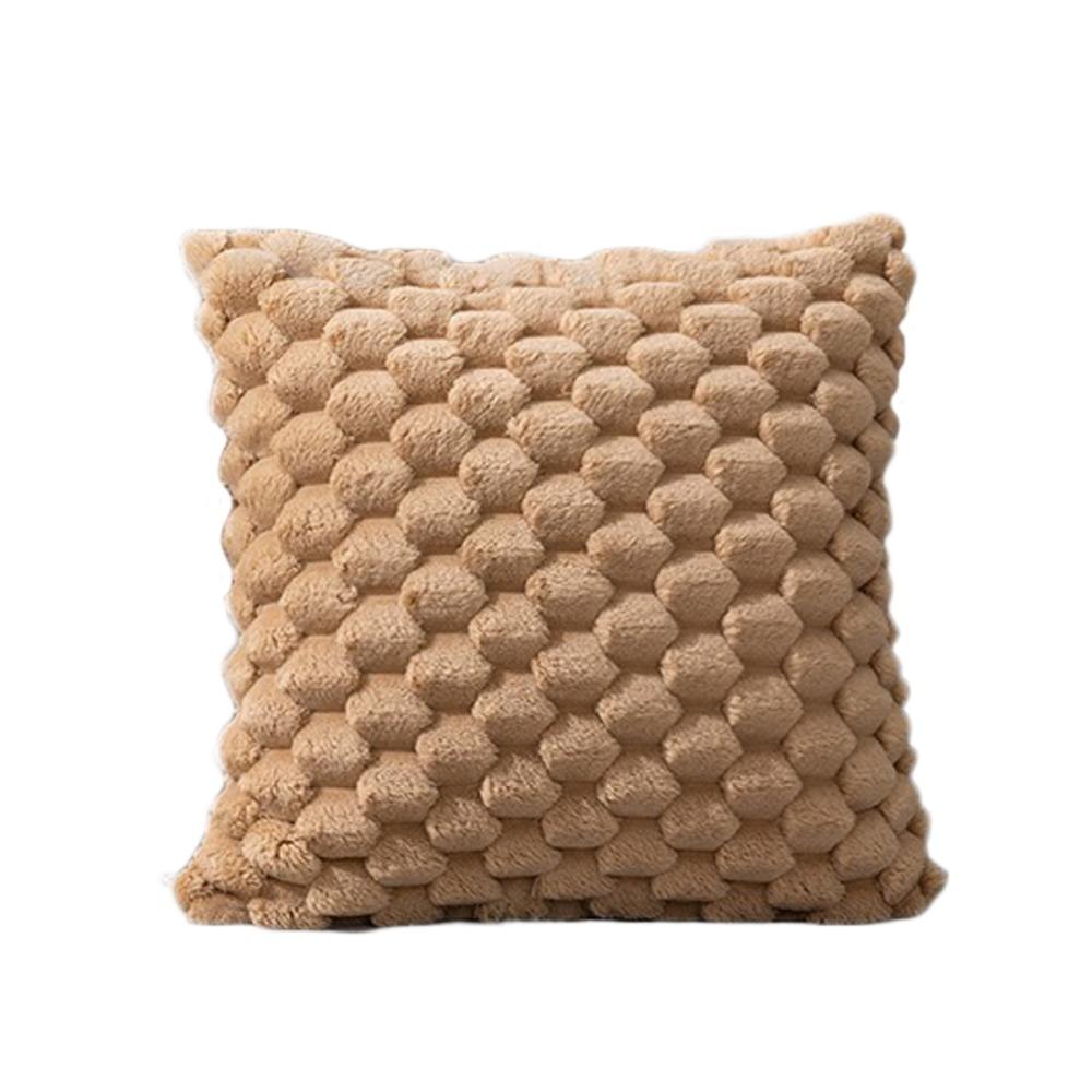 Квадратная наволочка для подушки в стиле INS, съемная плюшевая наволочка для гостиной/офиса