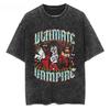 2026 Anime Hellsing Alucard Graphic Lavata T-Shirt Retro Water System T-shirt Graphic Cotton Tee Printing High-end Luxury