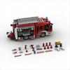 MOC-137461 Лестница Пожарная машина Скорая помощь FDNY - Нью-Йорк - Башня 21 Адская кухня Детские строительные блоки детские игрушки