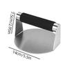 1/2Pcs Stainless Steel 5.5 Inch Grill Press with Anti-Scald Handle Burger Press Round Hamburger Smasher Tool for Bacon Meat