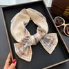 Korean Style Emulated Silk Scarf for Women with Shirt Suit Spring and Autumn Decorative Scarf Scarf Hair Strap