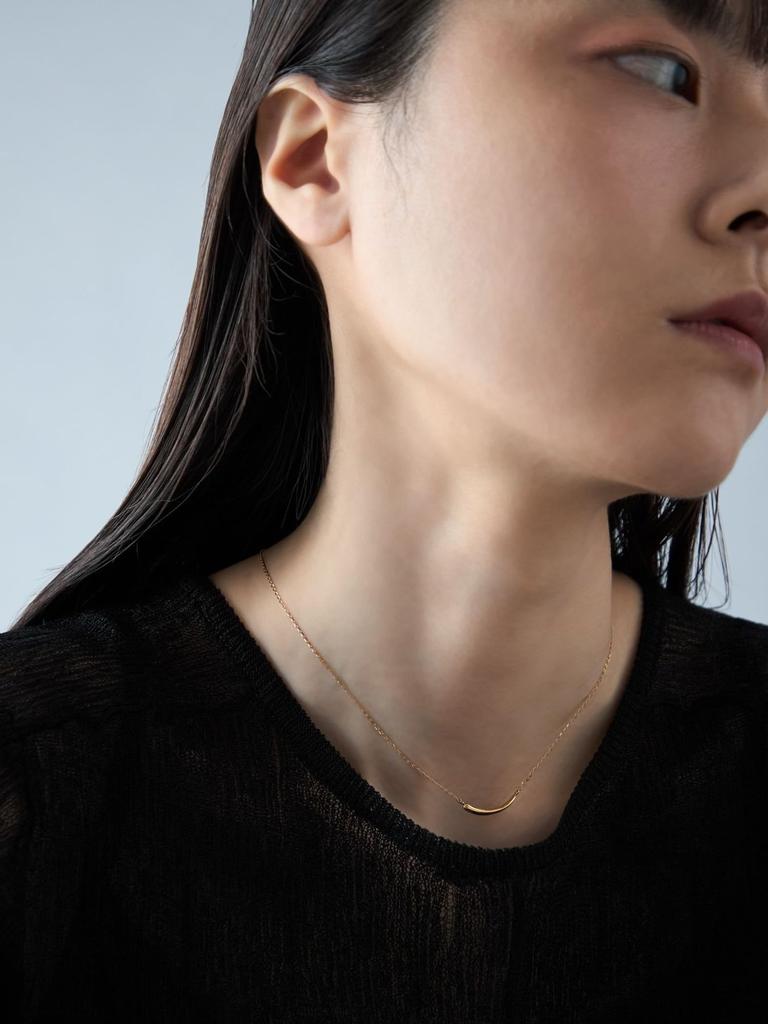 Минималистичное Желтое Ожерелье с Бесплатной Доставкой, Изгиб, 065302-065303, Золото,