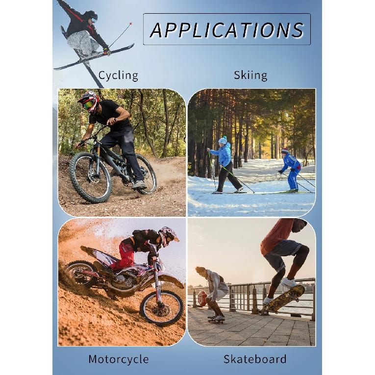 WOSAWE Men Women Motorcycle Shorts Downhill 3D Hip Support EVA Butt Pads Padded Shorts Breathable Shorts for Ski Skate Snowboard