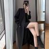 Elegant Long Trench Coat Women Korean Double Breasted Office Lady Blazer Jacket Fashion Streetwear Long Sleeved Overcoats