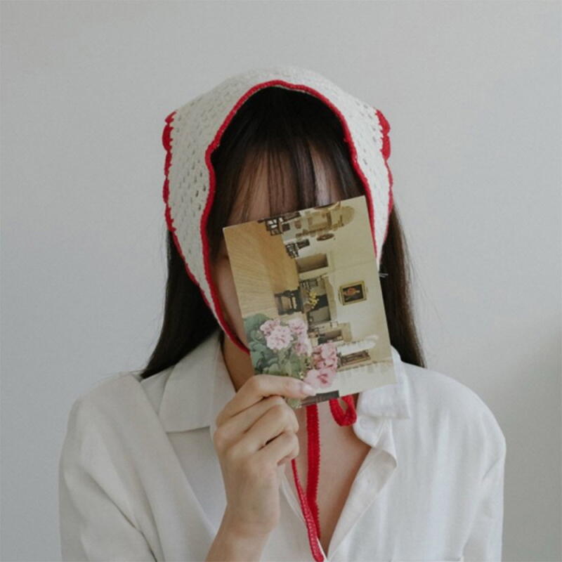 Women's triangle wave cute scarf