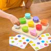 Игра для когнитивного развития для дошкольников с деревянными пазлами