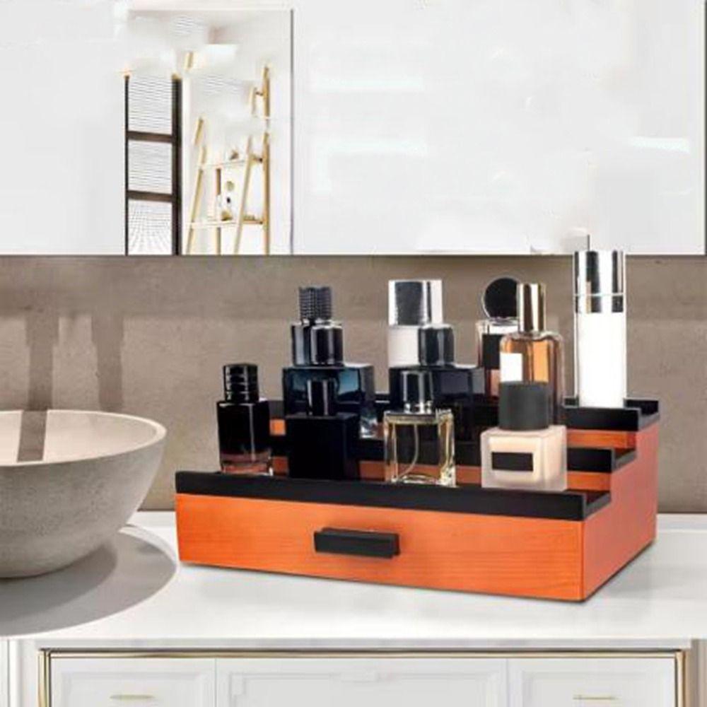 Large Capacity 3 Tier Cologne Display Stand Stepped Type Perfume Display Rack Living Room