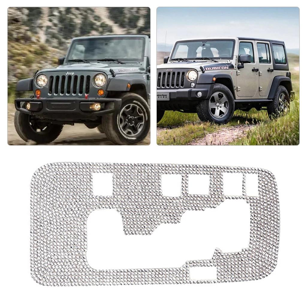 Bling коробка переключения передач накладка наклейка панель крышка для Jeep Wrangler JK JKU 2012-2018 автомобильный Стайлинг украшения аксессуары для интерьера