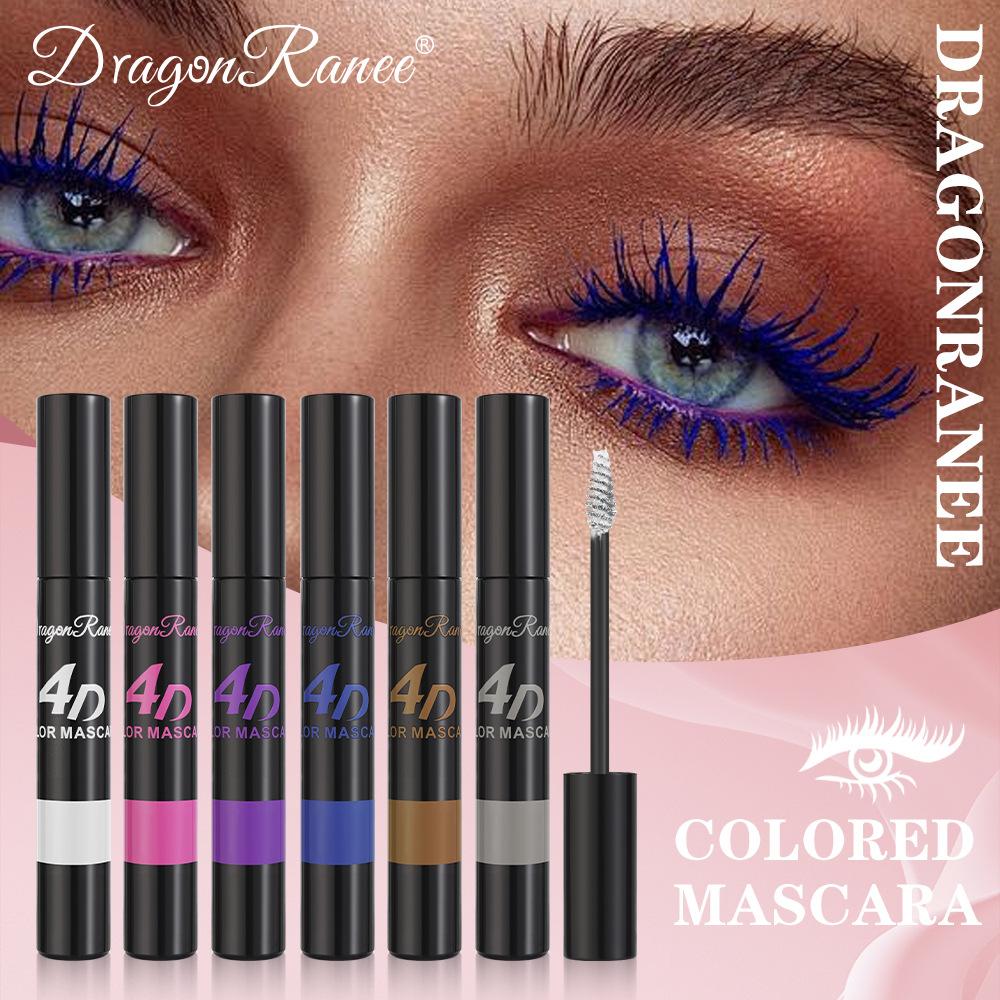 5D Colorful Volume Mascara Lasting Styling Blue Purple Curling Lengthen Waterproof Quick Dry Eye Makeup Eyelash Silk Extension