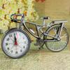 Vintage Arabic Numeral Clock Bicycle Shape Creative Table Alarm Clock Home Bedroom Desktop Decoration Crafts Non-Ticking
