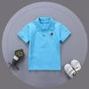 Boys and Girls Short-sleeved Polo Shirt Summer Children's Lapel T-shirt Pure Cotton Casual Medium and Large Children's Clothing