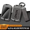 Suitable for Volvo XC60 zinc alloy car key bag cover remote control protective cover special key chain shell accessories