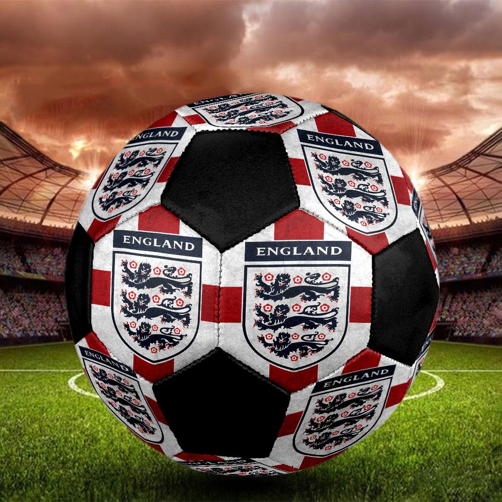 1pc England National Football Team Soccer Ball Size 5 Indoor Soccer Ball Fashion Colorful Backyard Game - Great For Sports Fans Gift HE24