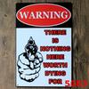 Custom Gun Humor Tin Sign for Restaurant, Bar, or KTV Decor