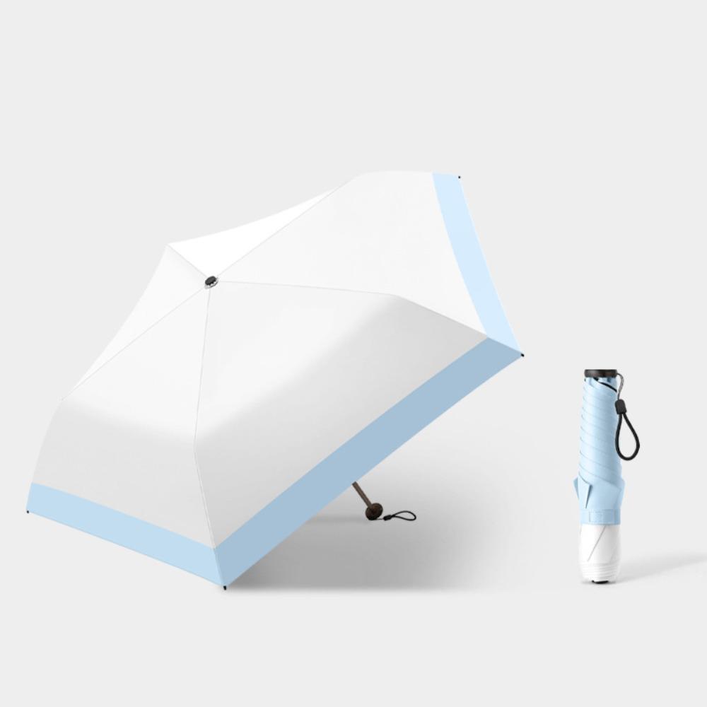 Foldable Mini Umbrella UPF50+ UV Sun Umbrella Pocket Umbrella Dual-Use for Sunny&Rainy Days