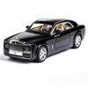 1/24 Diecast Toy Vehicl Rolls Royce Phantom Car Model Wheels Alloy Sound Light Pull Back Car Kid Toy Car Christmas Gift