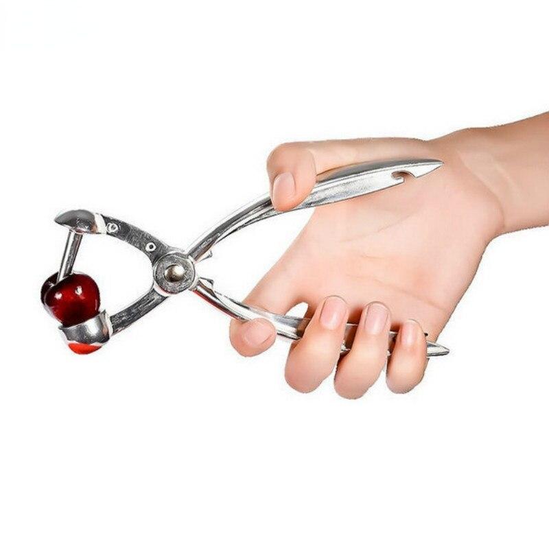 1 шт. Высококачественный алюминиевый сплав Вишневые косточкоудалители Машина для удаления сердцевины Красные финики Оливки Косточкоудалитель Кухонные фруктовые инструменты