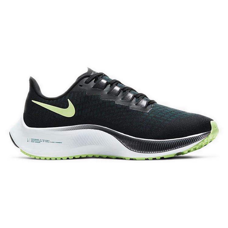 Nike Air Zoom Pegasus 37 Черный Сине-Валериановый Призрачно-Зеленый Женские BQ9647-001