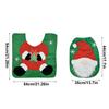 2PC/Set Santa Toilet Seat Cover Christmas Decorations Rug Set Christmas Mats Creative Red Green Gift Multiple Options Available
