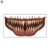 Temporary Tattoo Easy To Use Eco-friendly Waterproof Fun Painless Body Art Tool Paper Halloween Horror Mouth Tattoo for Masquerade