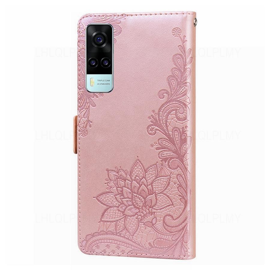 Модный кружевной кошелек-книжка из кожи для OPPO A5X A6X A78 A79 5G A74 A98 A40 A5 A6 Reno 13 14 13F 14F Vivo Y29 Y28 Y33S Y21 Realme C71 C53 C75 Чехол