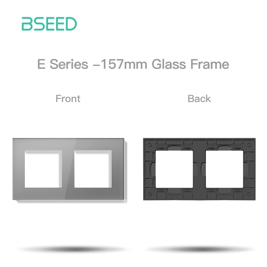 Модули переключателей BSEED WIFI Click Switch, детали для умных выключателей света, белая стеклянная рамка, комбинированные настенные розетки для самостоятельной сборки, USB-зарядный ключ, серия E.