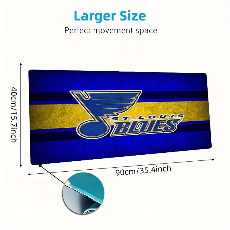 St. Louis Blues Color Mouse Pad Large Gaming Table Cushion Non-slip Laptop Tablet Big Mousepad XXL Mat Mini PC Playmat With Lock edge