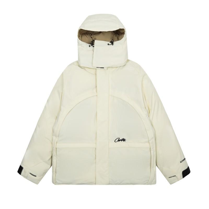 Mens Oversized Thick Cotton Hooded Jacket Warm Loose Fit Streetwear Coat Winter